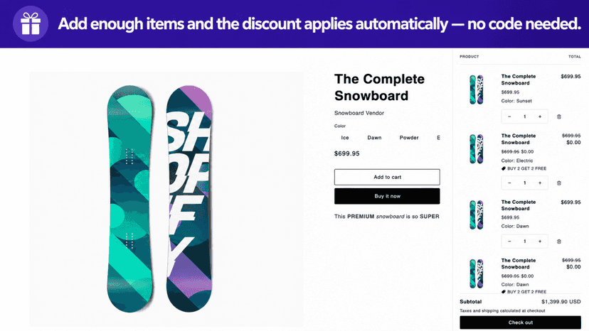 Real store test of the app
