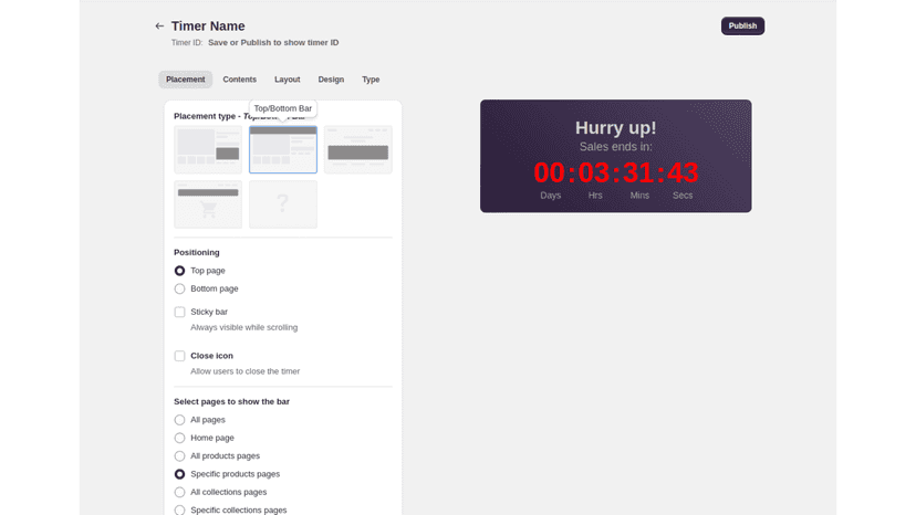 Flash Countdown Timer