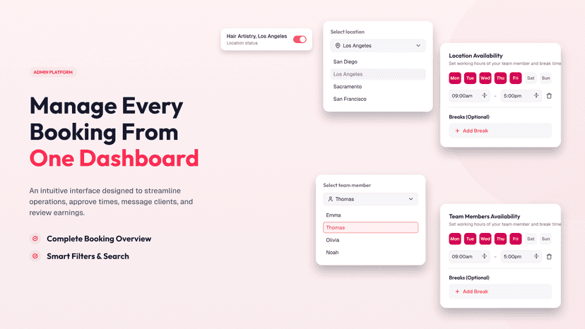 Manage Every Booking From One Dashboard
