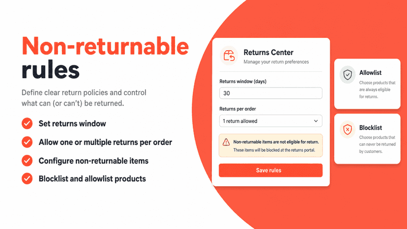 Cut operational costs with discounted labels, smart return rules