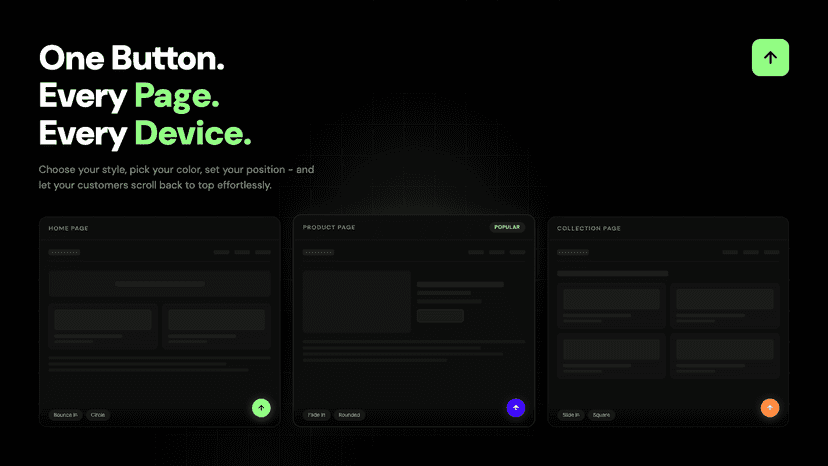 pages visibility banner
