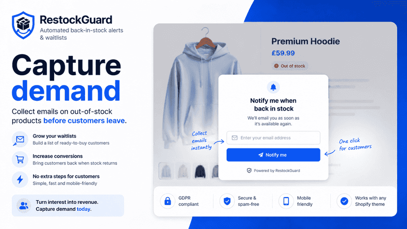 RestockGuard - Capture Demand