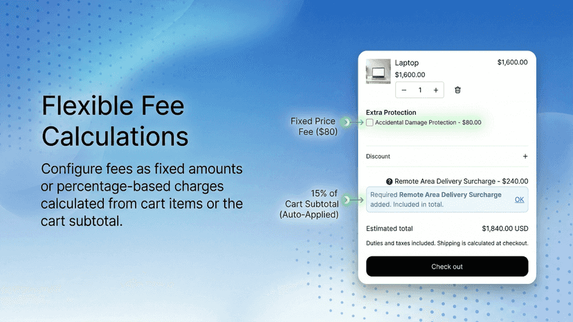 Smart Fees & Add-Ons Banner 3
