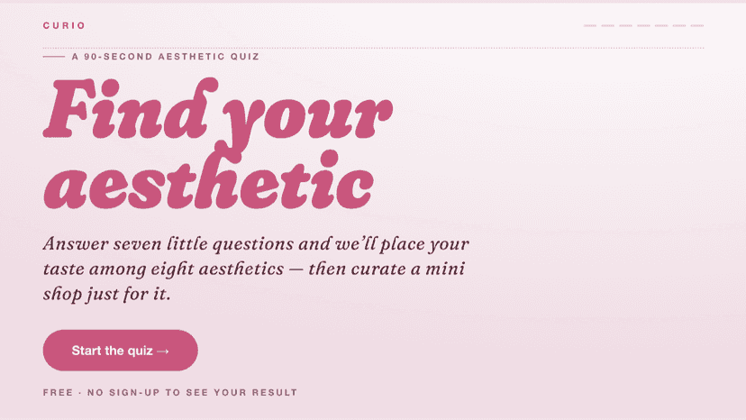 Find your aesthetic