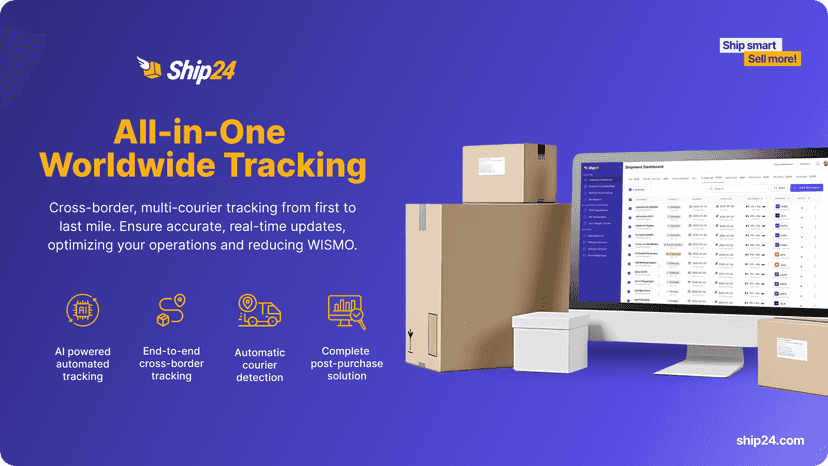 Ship24 All-in-One Worldwide Tracking promo banner