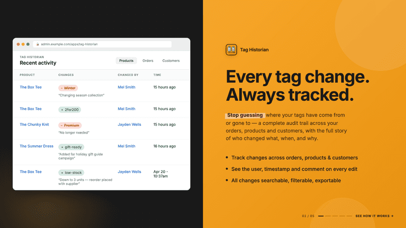 Tag History | Every Tag Change Always Tracked