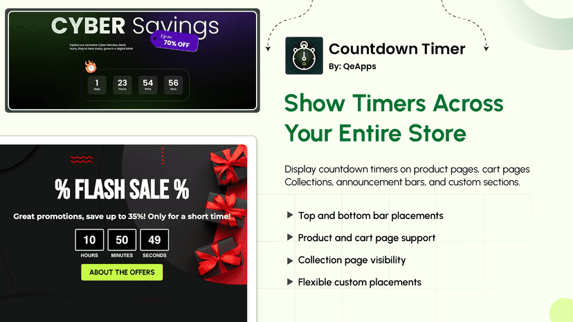 Countdown Timer Bar & Sales Timer for Shopify