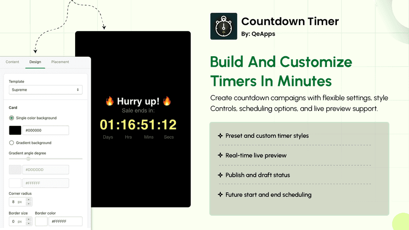 Countdown Timer Bar & Sales Timer for Shopify