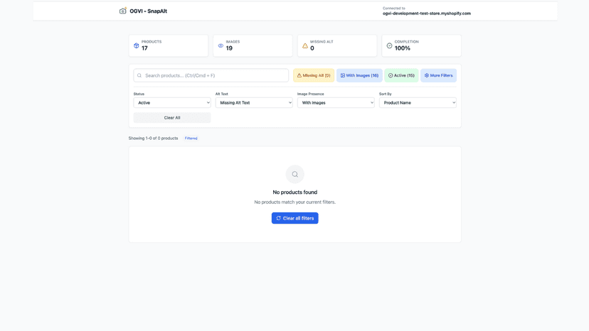 UI for app