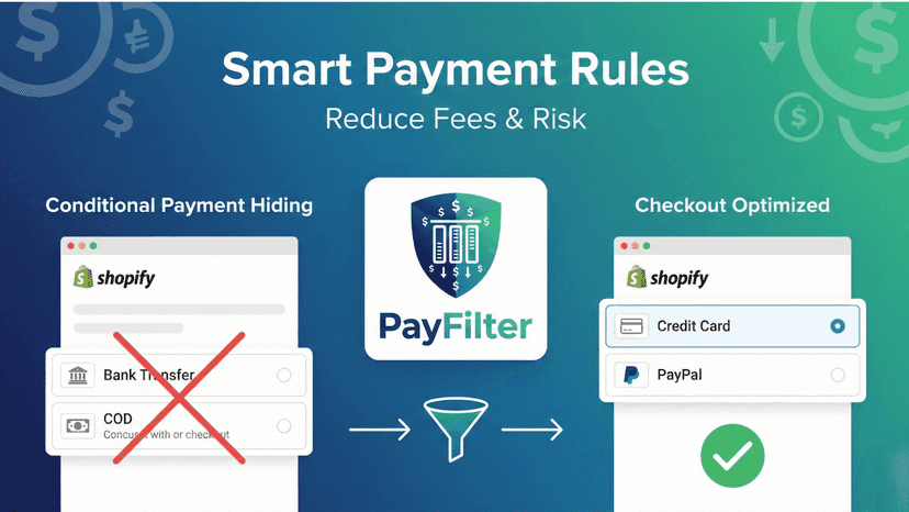 Shopify checkout payment filter