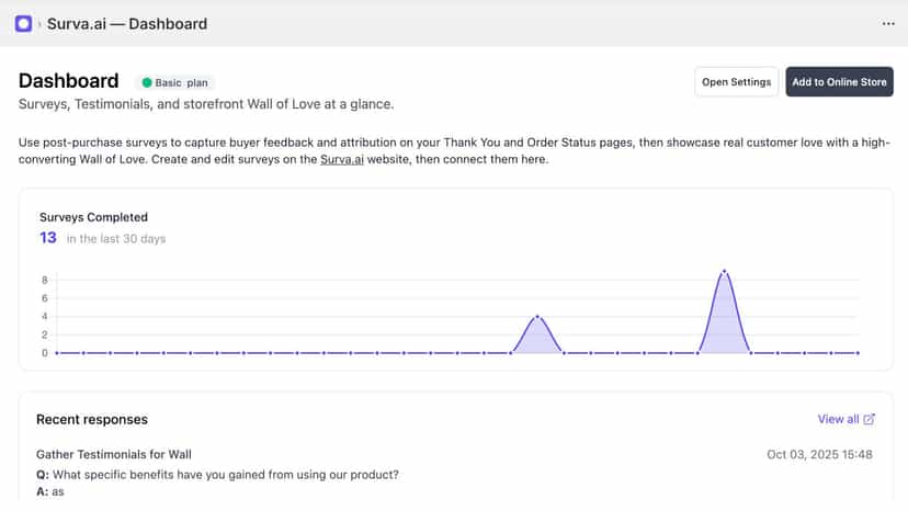 View results right in your store