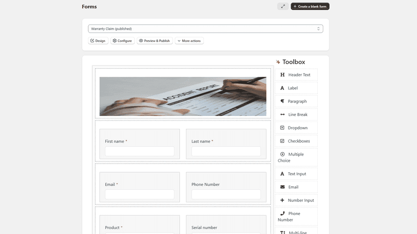 Form builder