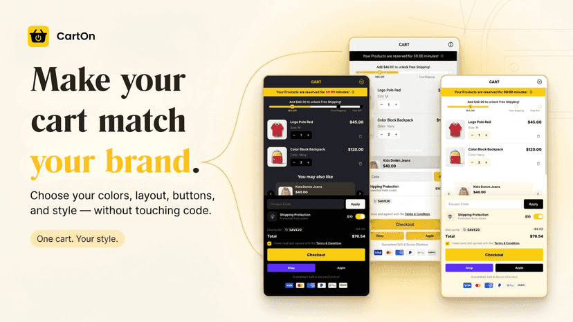 Make your cart match your brand