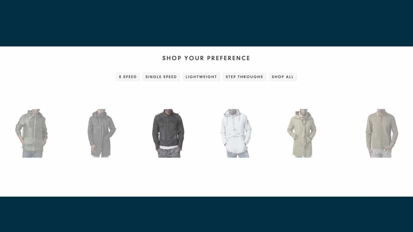Shopify sliding products