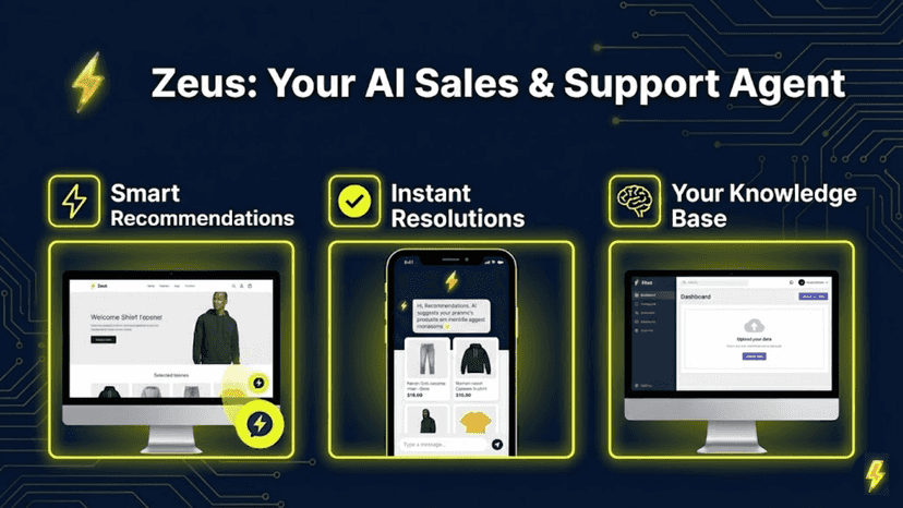Zeus AI Chat: Automated Support & Product Recommendations