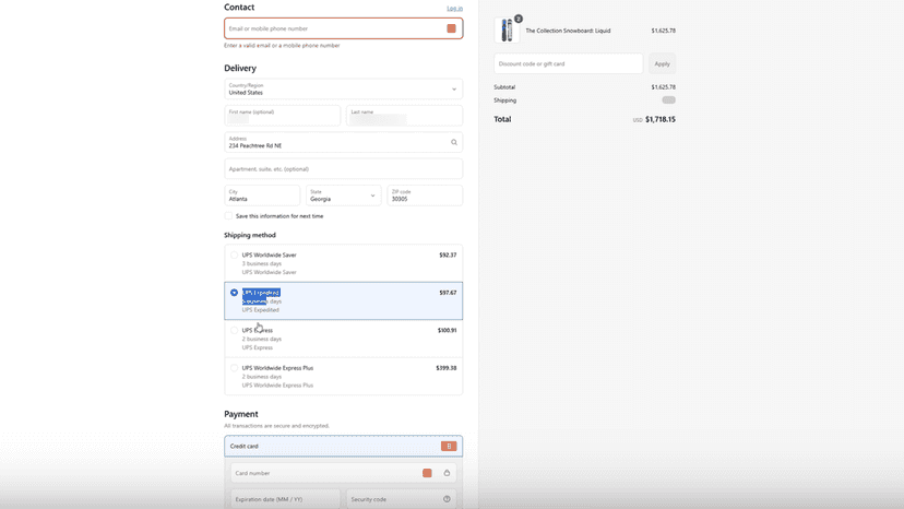 See Enabled Options at Checkout