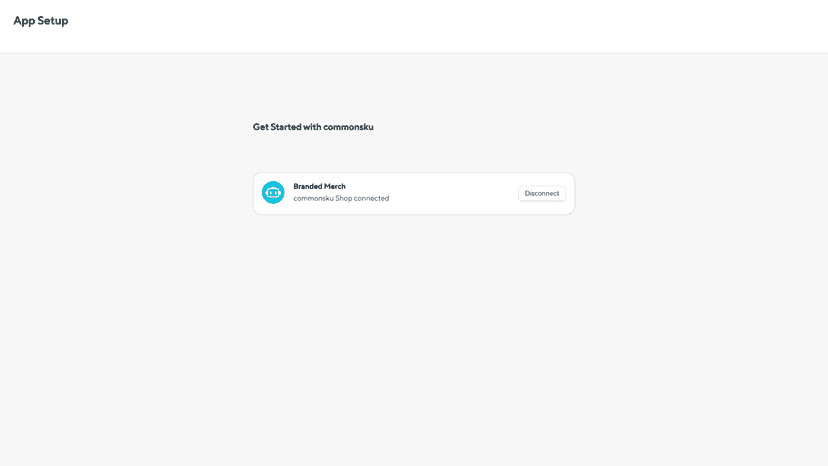 commonsku branded merch shop connected