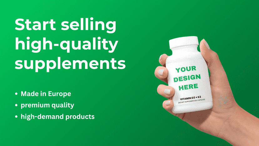 Start selling high-quality supplements from Suplify