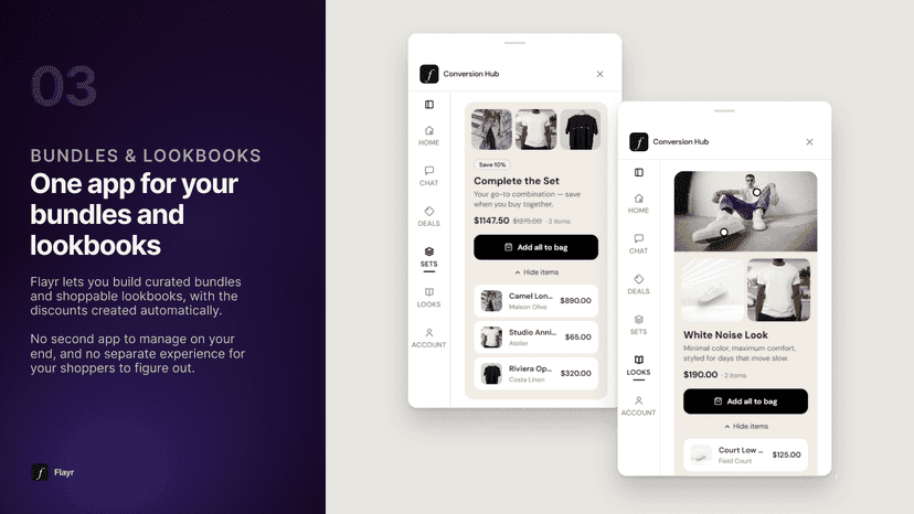 One app for your bundles and lookbooks
