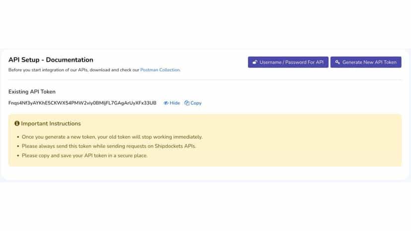 API Setup