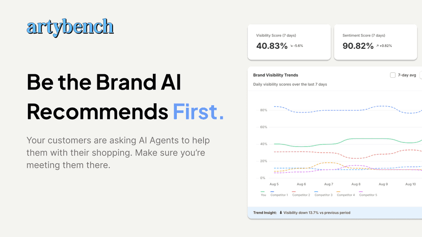 Artybench: Be the brand AI recommends first