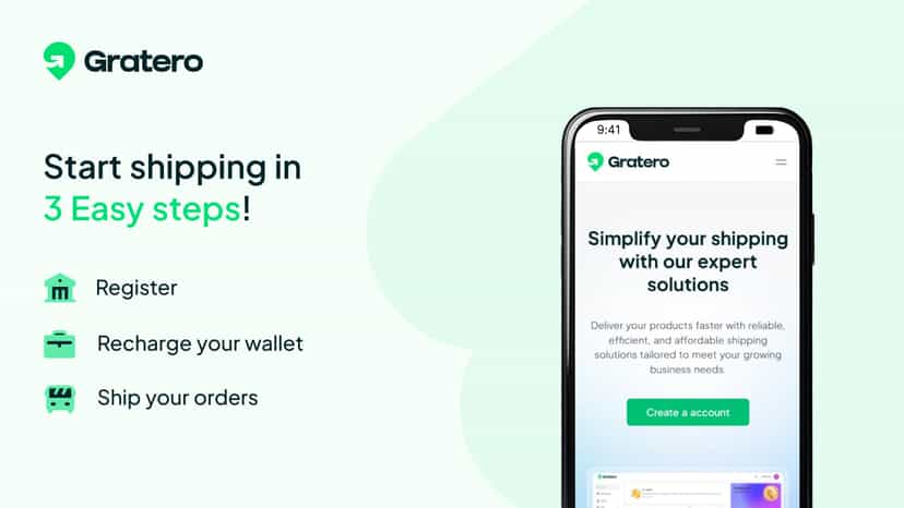 Start shipping in 3 easy steps