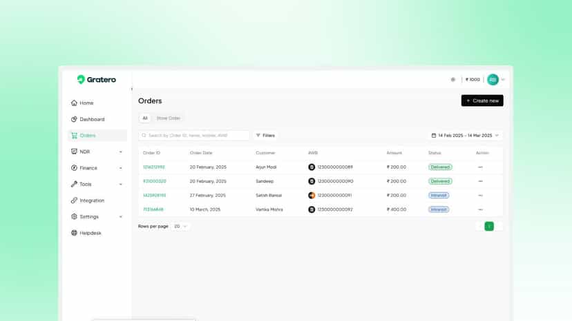 Order Page
