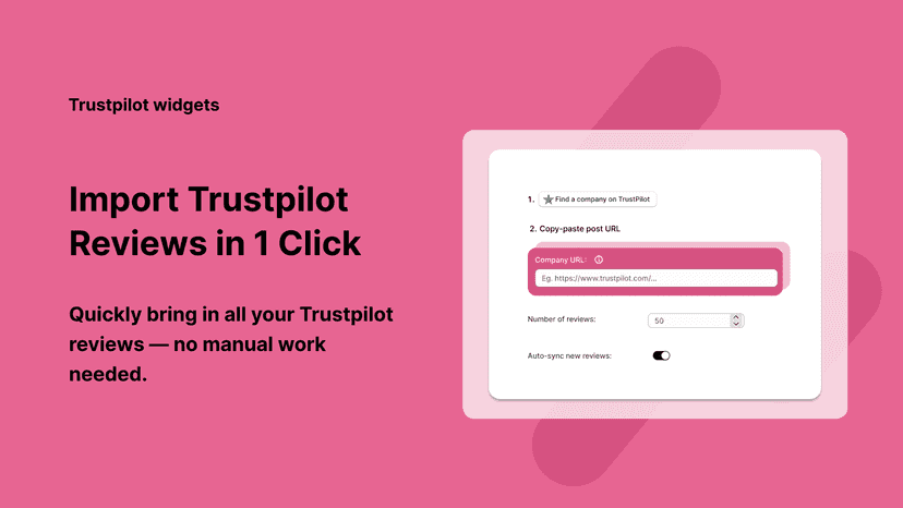 Trustio - Import Trustpilot review in just a few clicks