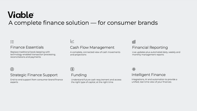 Viable - The complete finance solution for consumer brands