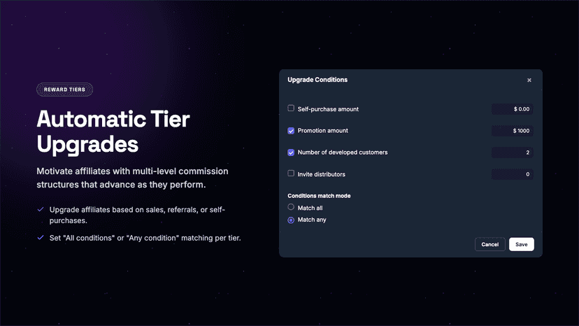 Automatic Tier Upgrades