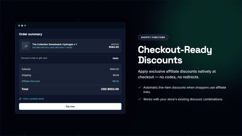 Checkout-Ready Discounts