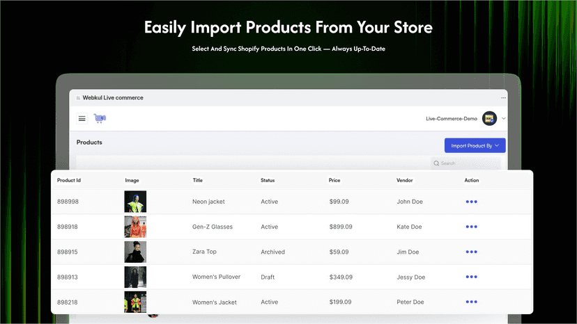 Easily Import Products from Your Store