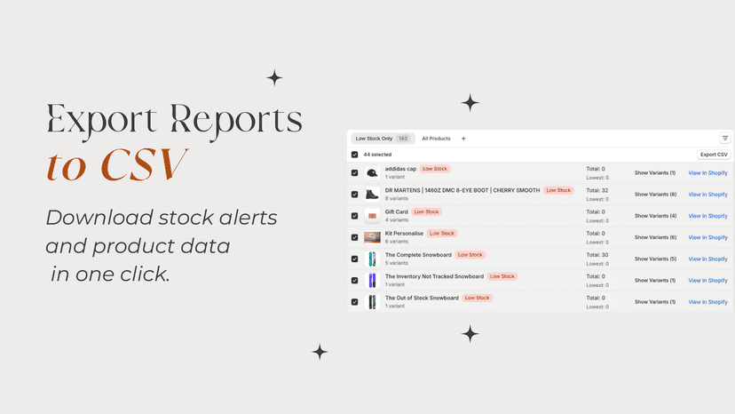 Export to csv