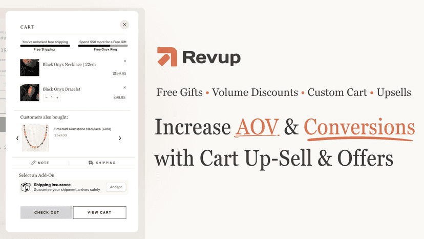 Increase AOV and Conversions with Cart Upsells & Offers