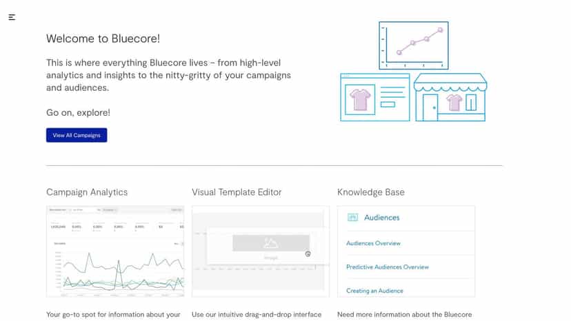 bluecore dashboard