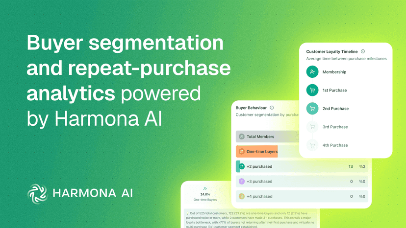 Buyer segmentation and repeat-purchase analytics powered by AI