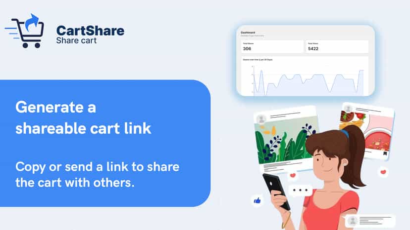 Share cart button on Shopify cart page
