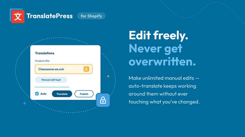 unlimited manual translation edits