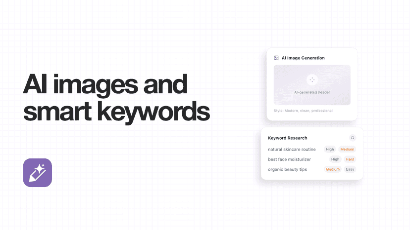 AI images and smart keywords - AutoWrite Shopify App