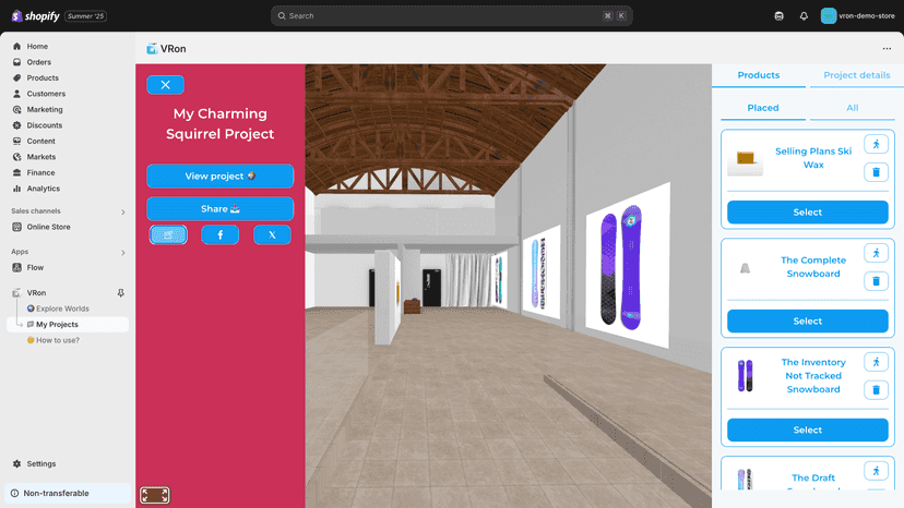 Share your VR store with a single link