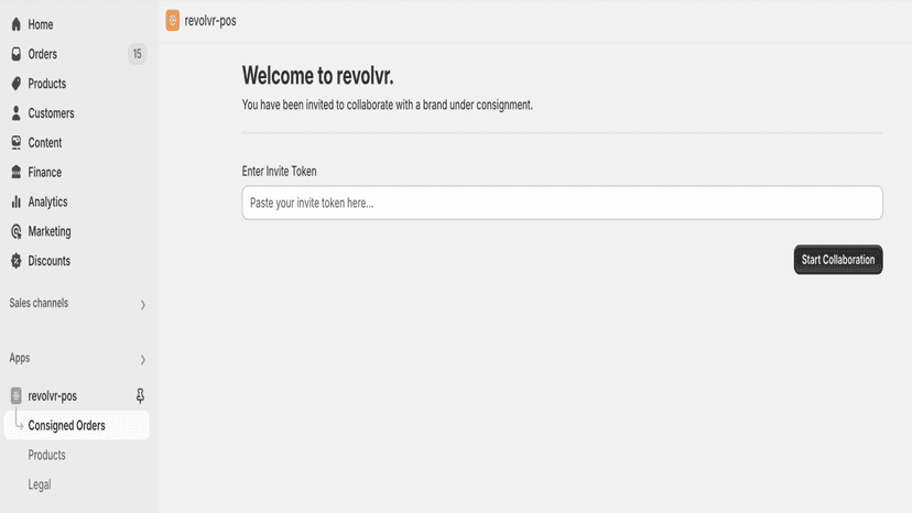 Invite to collaborate with a brand