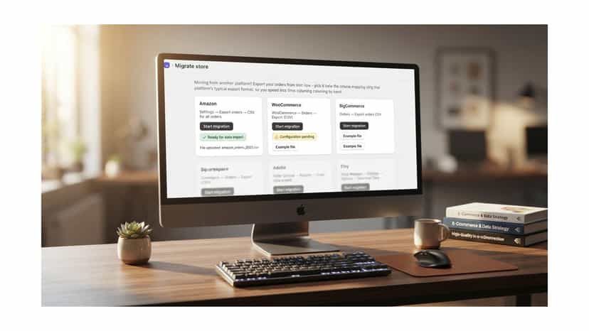 Completed orders import Overview process