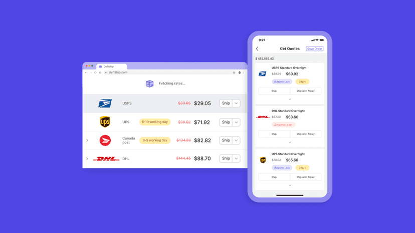 Webpage and App, serving you at both ends