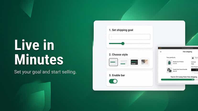ED free shipping progress bar