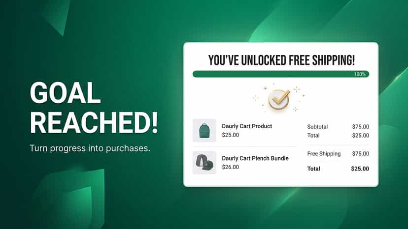 ED free shipping progress bar