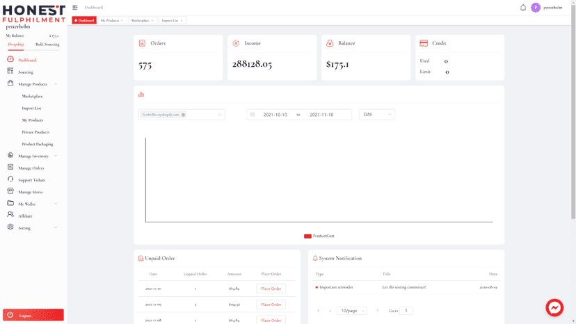 Dashboard