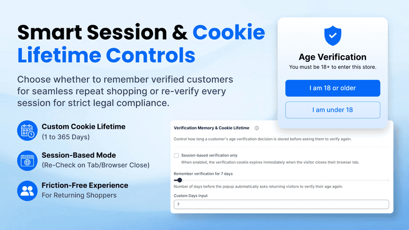 IP-based age verification with country-specific limits
