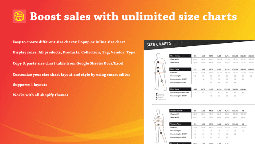 Size Chart/Size Guide