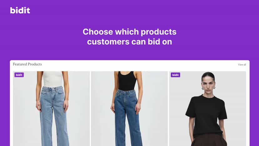 Shopify product grid showing merchants can choose which products