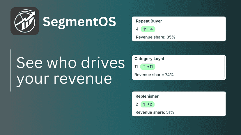 Revenue share and customer value insights dashboard